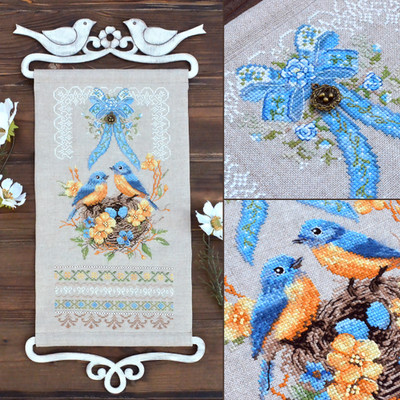 DIY Cross Stitch Kit embroidery kit Craft gift Large Design, Zweigart Belfast