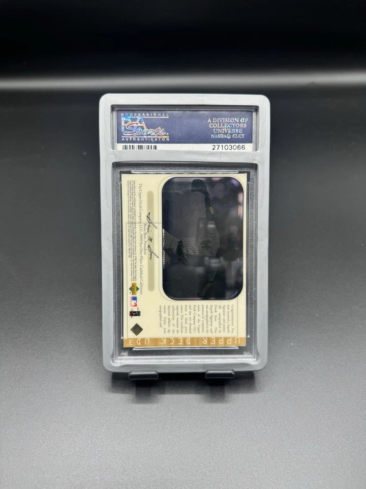 Derek Jeter 1997 cubierta superior excelente sig. SSP PSA 8 Foto 2 de 3