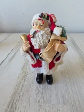 Mini Santa list toys statue figurine decor Xmas
