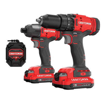 CRAFTSMAN CMCK200C2 V20 20-volt Max 2-Tool Power Tool Combo Kit with(2-Batterie