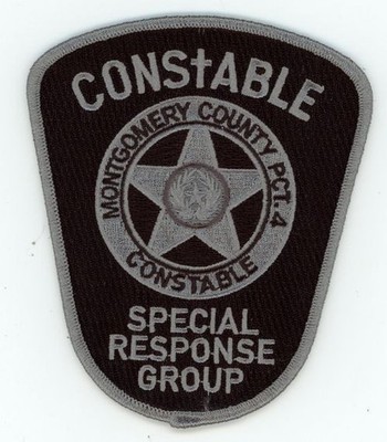 TEXAS TX MONTGOMERY COUNTY CONSTABLE 4 SPECIAL RESPONSE SHOULDER PATCH SHERIFF