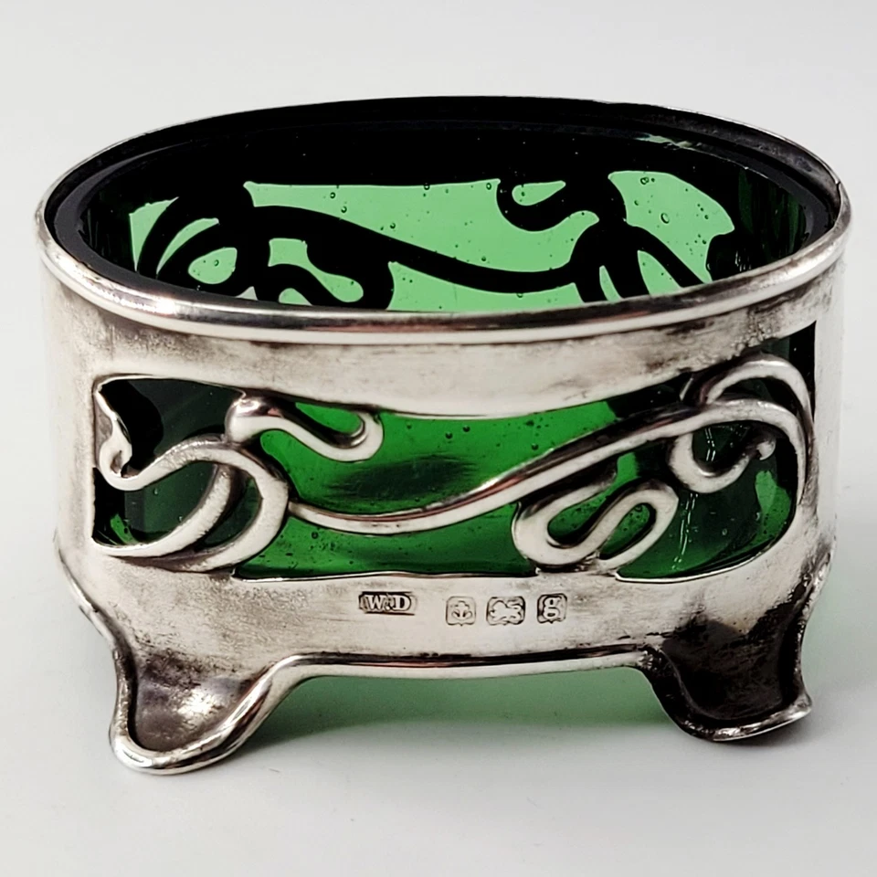 1906 - ART NOUVEAU - SALT CELLAR - PEPPER SHAKER - CRUET SET - ARTS & CRAFTS - Image 2 of 4