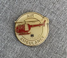 Air Ambulance Fight For Life Hubschrauber Vintage Pin Anstecker Brosche