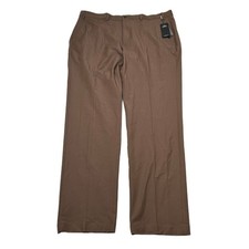 Michael Kors Performance Dress Pants Mens 38x32 Light Brown Classic Fit Fall NEW