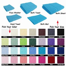 Piezas de toalla 100 % algodón - Sábana de baño Toalla de baño Toalla de mano Lavadora facial Alfombra de baño
