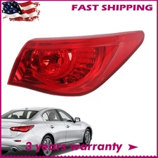 Right For 2014-2017 Infiniti Q50 Q50s Rear Outer Tail Light Lamp Passenger Side