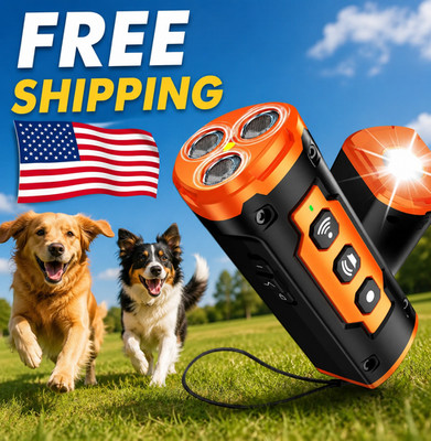 Dog Bark Deterrent Device Ultrasonic Anti Barking Training Tool Rechargeable 50F