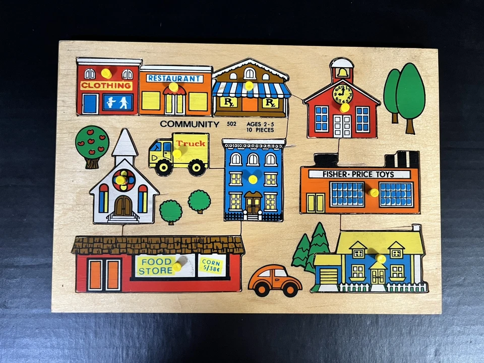 Vintage Simplex Toys Wooden Puzzles - Lot of 4 - Free Shipping! - Image 4 of 4