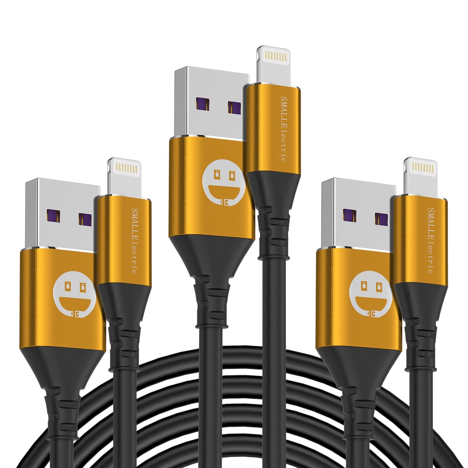 3Pack iPhone Charger Cable 6ft,MFI Certified Lightning Cable Long 6 Foot Char...-image