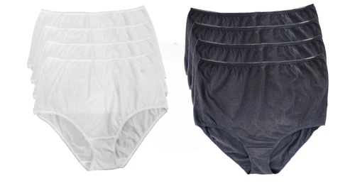 M&S Collection 4pk Pure Cotton Womens  Full Briefs
