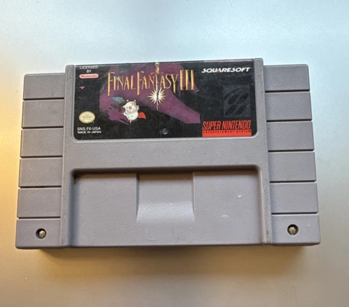 New ListingFinal Fantasy III Squaresoft Super Nintendo SNES NTSC-U/C Cartridge