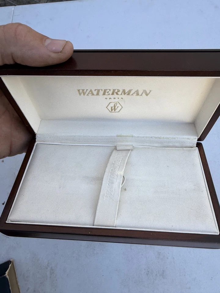 Waterman идеальный перьевая ручка деревянная коробка чернила и сертификат только b #2 - Изображение 3 из 4