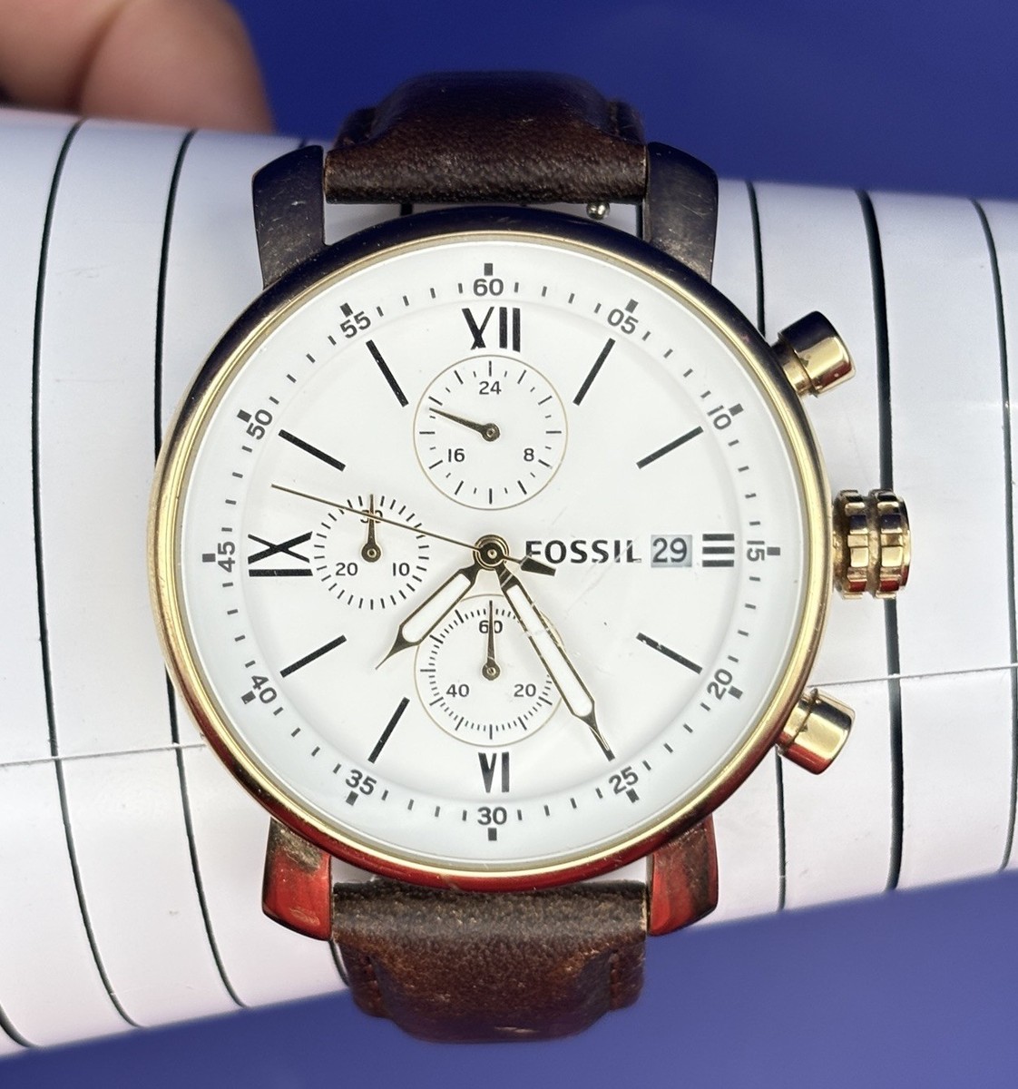 Fossil Rhett White Men display picture 3