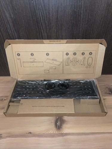 NEW HP TPC-L001K Black Wireless Keyboard Hewitt Packard NO DONGLE NO MOUSE - Picture 1 of 11