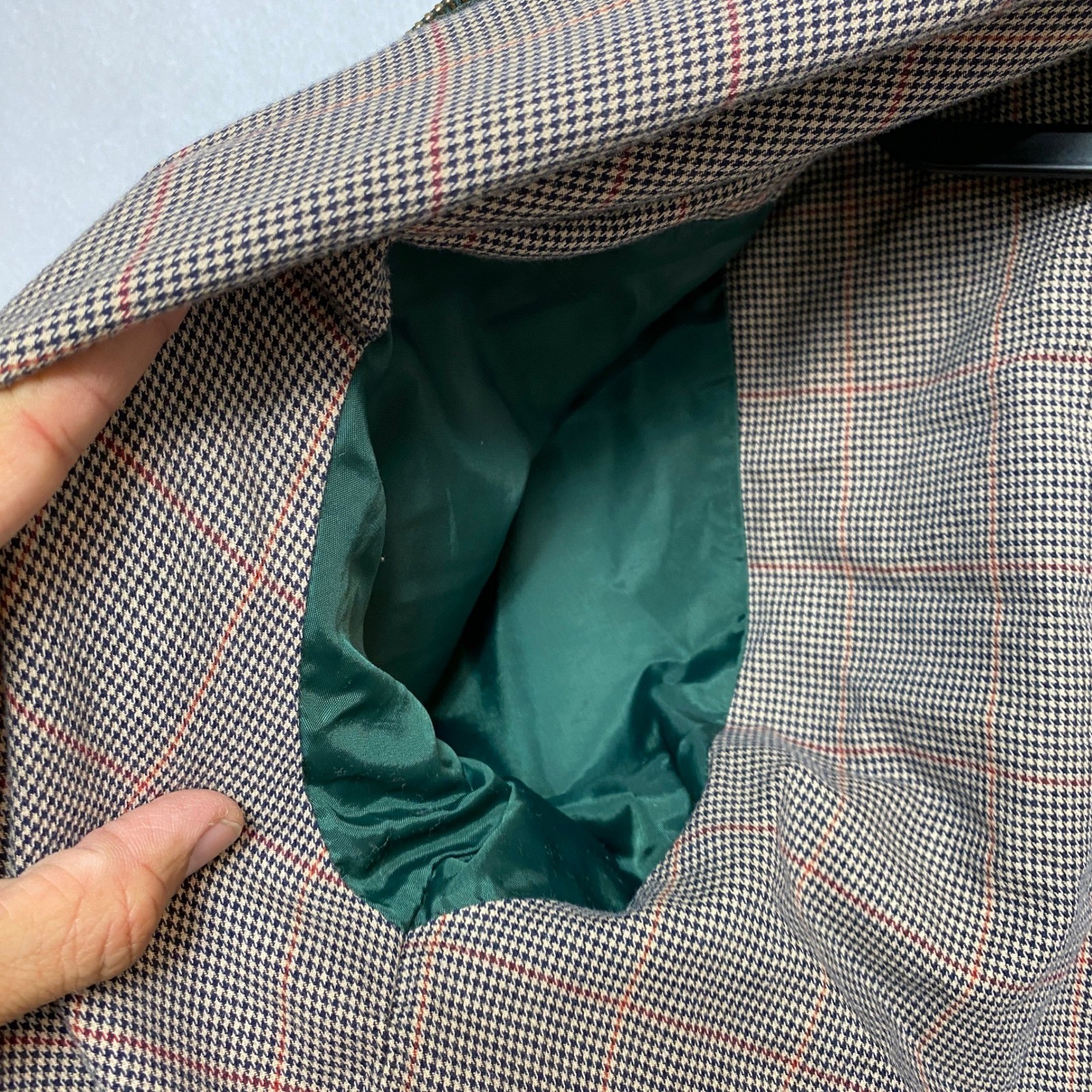 Vintage Chaps Ralph Lauren Harrington Jacket Mens Large Forest Green Crest Logo thumbnail 10