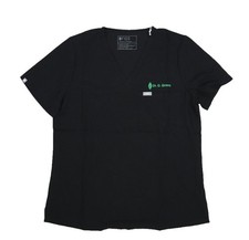 FIGS Catarina One-Pocket Scrub Top BLACK size large