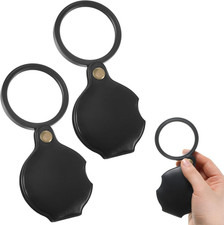 2-Pack 10X Pocket Magnifying Glasses for Read...