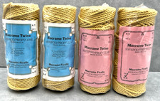  4 FIRST WASHINGTON MACRAME TWINE 100 POLYPROPYLENE 230  , 5MM, LIGHT GOLD 96