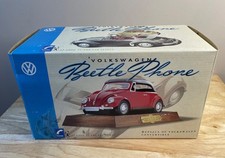 Vintage 1967 Vw Beetle Convertible Telephone Polyconcepts Red Bug Phone Nib