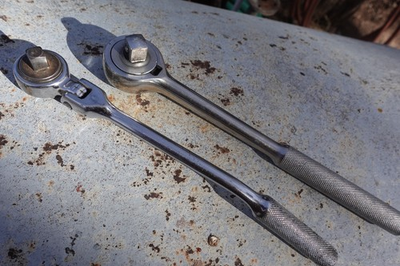 #ad 2 vintage USA ratchets. Champion PLUG MASTER Penens Challenger R 12 Pat Pend $29.00