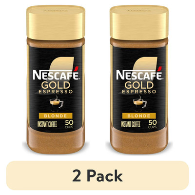 New Nescafe Gold Espresso Blonde, Instant Coffee, 3.5 oz (Pack of 2)