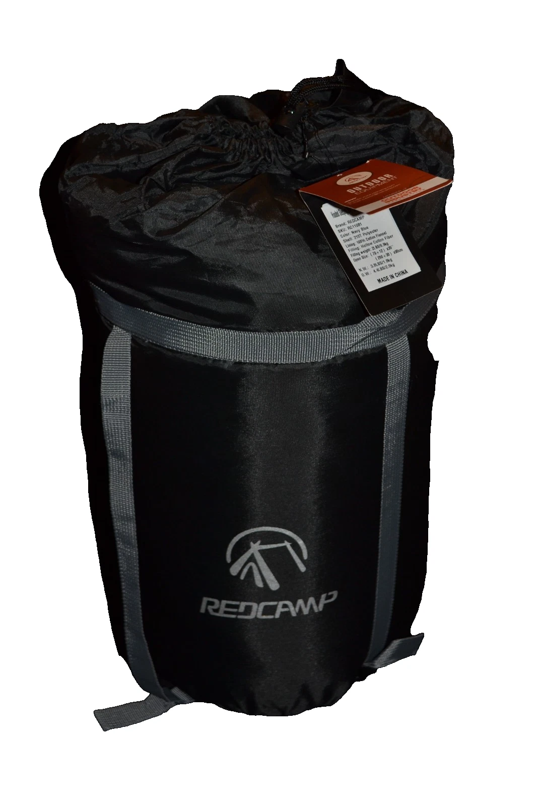 Sleeping Bag for Adults X-Large Cotton Camping Bag NEW 79"x32" RedCamp Flannel
