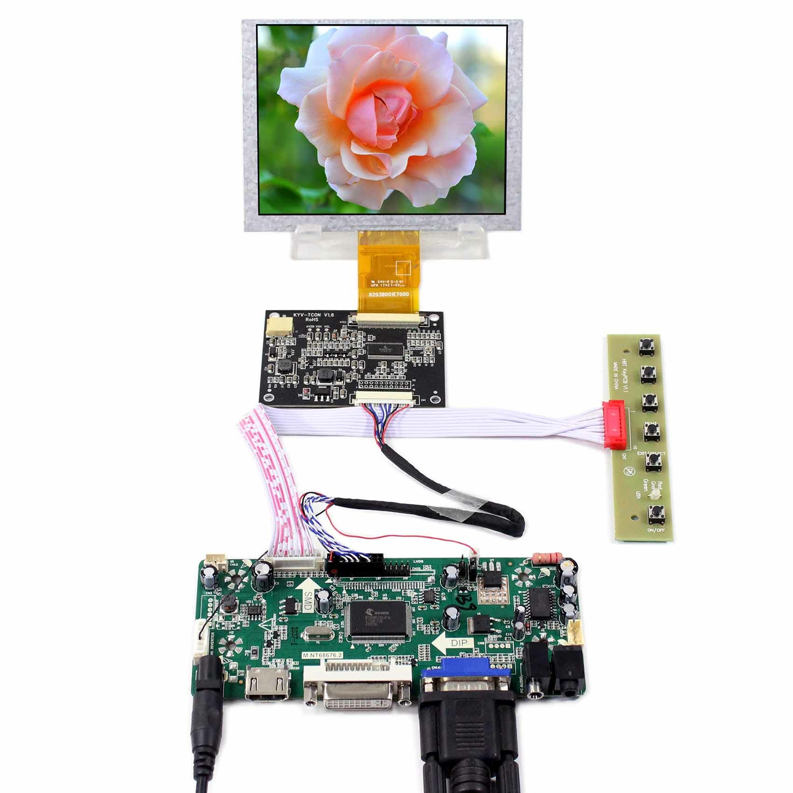 5inch ZJ050NA-08C 640X480 LCD Screen with HD  VGA LCD Controller Board