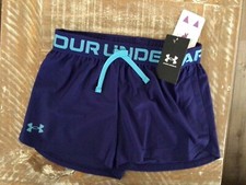 UNDER ARMOUR GIRL'S PLAY UP SHORTS NEW 1363372 Purple Medium