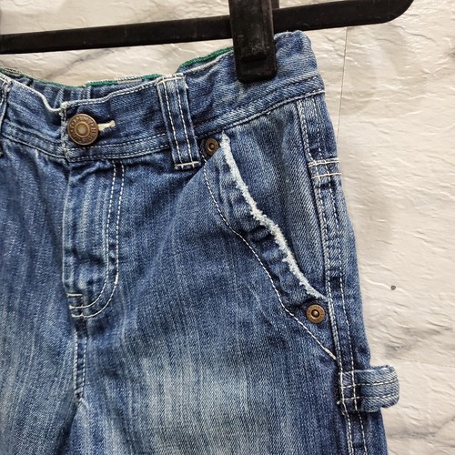 Tommy Hilfiger Cargo Short Youth Size 5 Blue Jean Denim Adjustable Waste Comfort - Picture 4 of 12