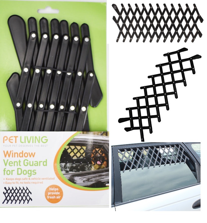 WINDOW VENT GUARD MESH FOR DOG PET TRAVEL VEHICLE REAR CAR
