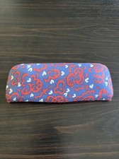 VINTAGE 60s Fabric EYE GLASS CASE