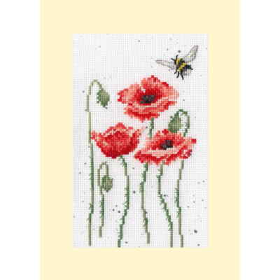 Bothy Threads Grußkarte Kreuzstich Set ''Denke an mich'', Zählmuster, XGC39, 10x16
