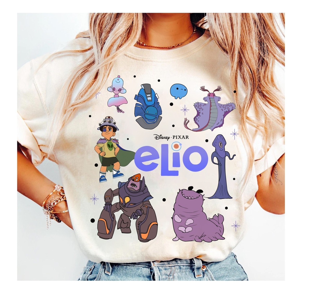 gadidanoniem ELIO シャツ Disney Pixar Elio Shirt, Elio Characters Unisex Adult Kid Tee