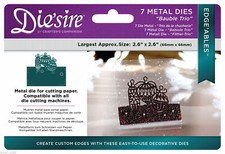 Crafters Companion DIE'SIRE Edge'ables Bauble Trio Christmas New