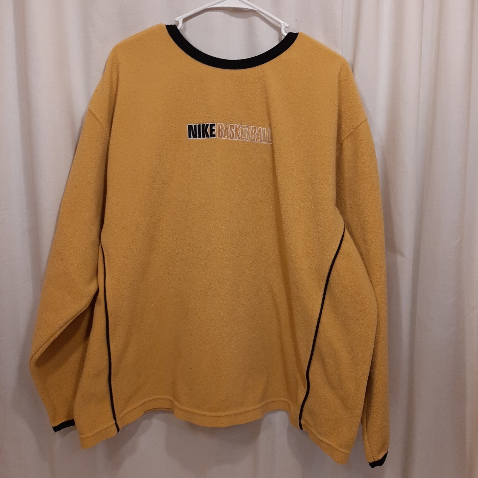 Nike Baseball Nike Team Sweatshirt Fleece Men XL Yellow/Black Black Label READ