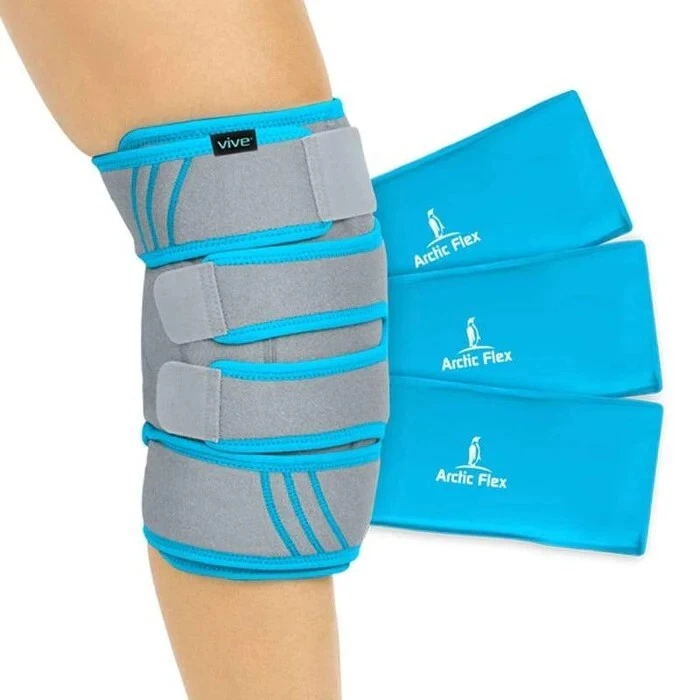 Vive Knee Ice Pack Wrap, Cold/Hot Gel Compression Brace for Arthritis & ACL Pain - Image 2 of 4
