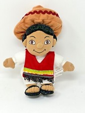 Vintage Walt Disney It's A Small World Mexico Boy 9" Plush Stuffed Animal