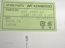 B30-0865-25 Lampe D'Affichage 6,3V 0,075A Kenwood TM-251 TS-50 TM-255/455 TM-721