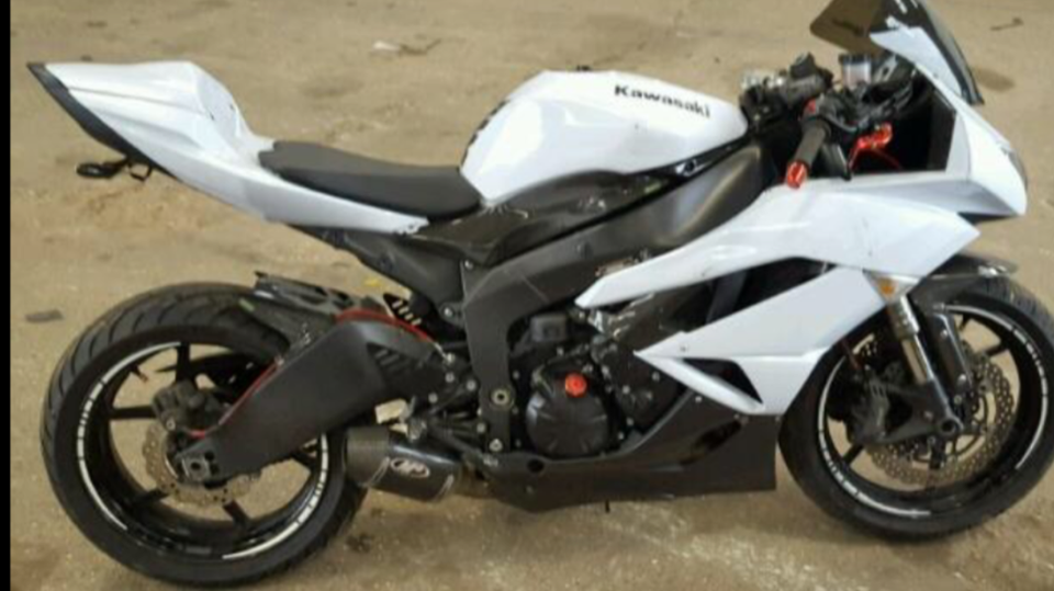 Zx6r Engine Stand KAWASAKI ZX6R 2009 2010 2011 2012 SIDE KICK STAND AND SWITCH . | eBay
