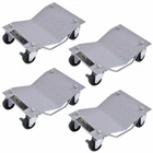 IRONMAX 4 X 3" Set Tire Wheel Dolly Vehicle Car Auto Repair Moving Diamond Gray