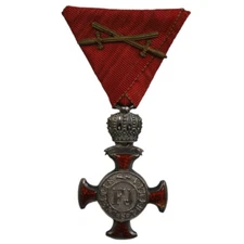 Austria - Silver Merit Cross with Swords "Viribus Unitis"