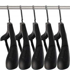 Plastic Extra Wide Suit Hangers, Pack of 15, Width: 17.7",Notched Shoulders 
