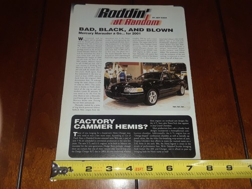 MERCURY MAURADER CONCEPT ORIGINAL 2001 ARTICLE - Imagen 9 de 12