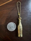 Vintage Coca Cola Coke Metal Soda Bottle Advertising Keychain Collectible