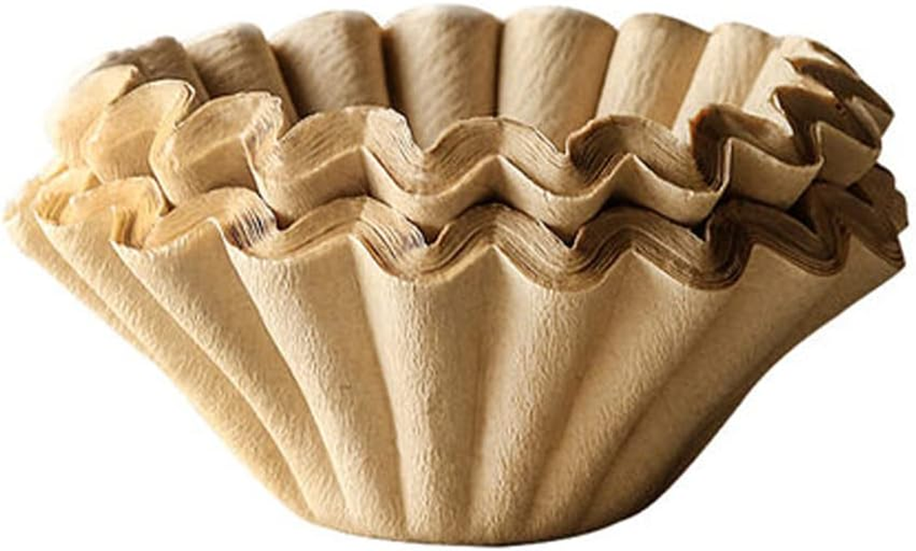 8-12 Cup Natural Brown Biodegradable Basket Coffee Filters