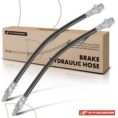 A-Premium 2x Rear Brake Hydraulic Hose for BMW E30 M2 16-21 M3 15-18 M4 3.0L