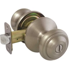Defiant TDX210B Madrid Satin Nickel Bed and Bath Door Knob