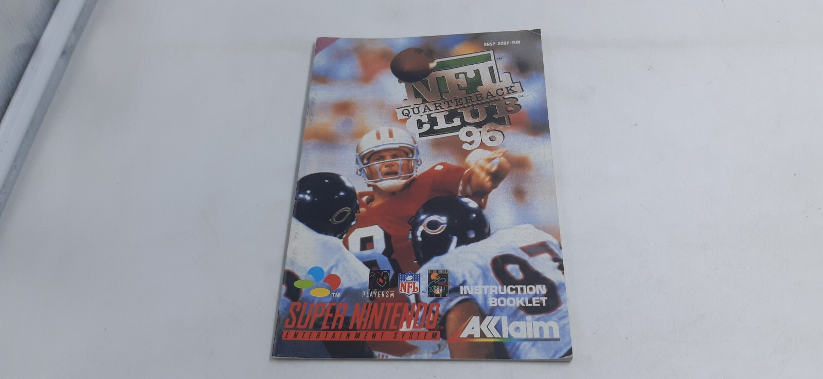 Notice du Jeu Super Nintendo SNES NFL Quarterback Club 96