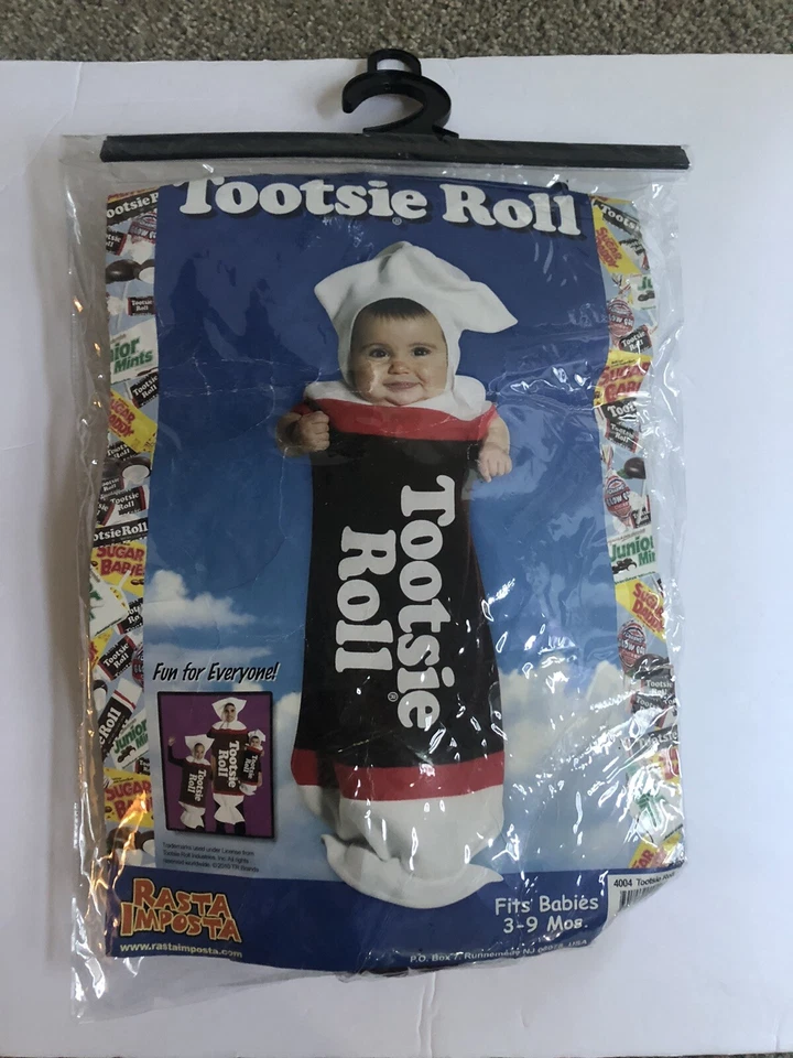 Tootsie Roll Bunting Costume Baby Tootsie Roll Halloween 3-9 Months - Image 2 of 4