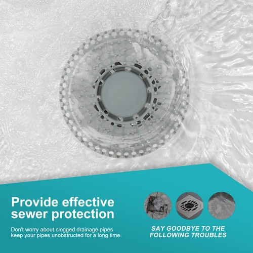 2Pcs Shower Hair Drain Catcher Effective Shower Hair Catcher Shower Drain Cover☣ - Picture 5 of 9